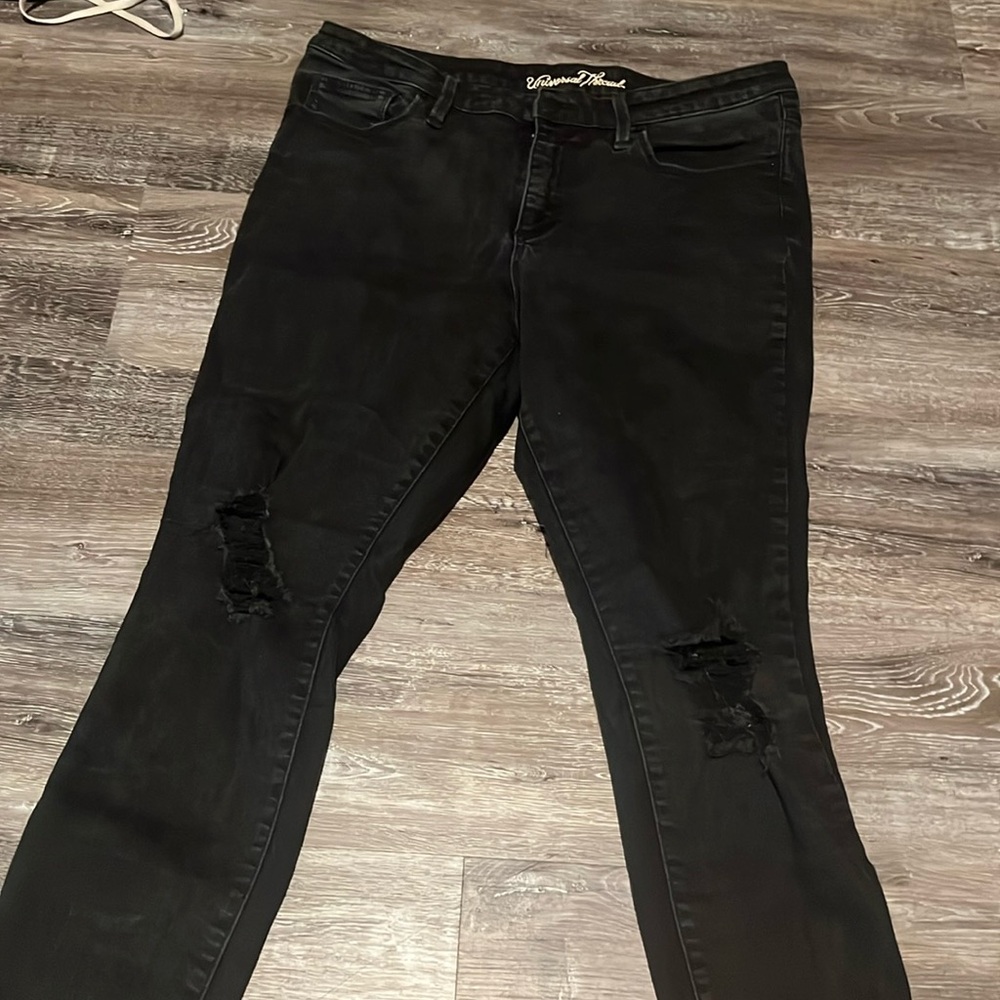 Universal Thread- distressed black jeans